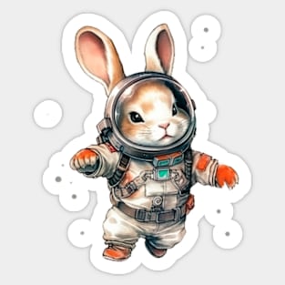 Cute Galaxy Bunny Sticker